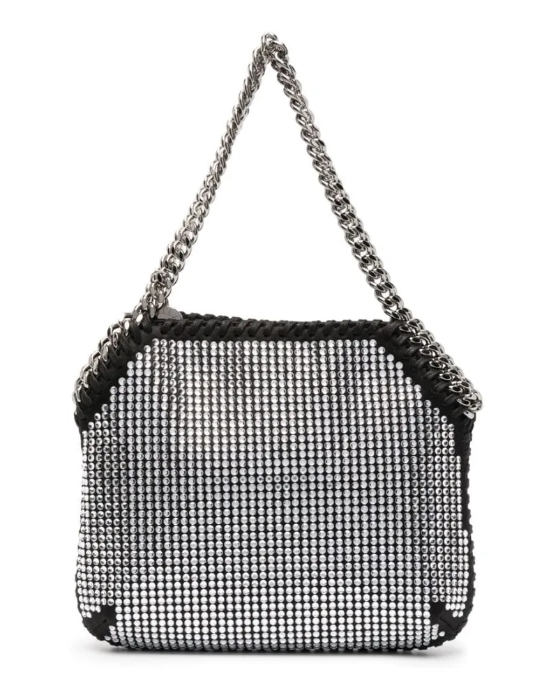 Stella McCartney Handtasche mit Kristallen Silber