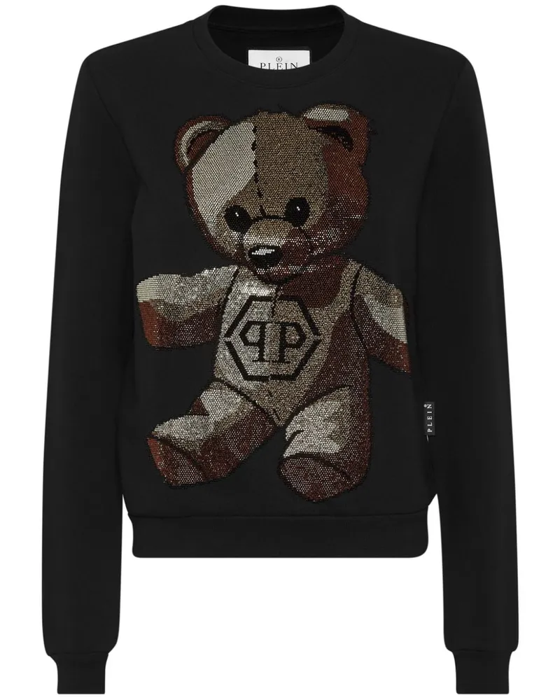 Philipp Plein Sweatshirt mit Teddy - Schwarz Schwarz