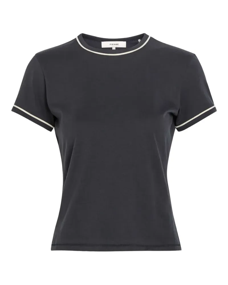 Frame Denim Ringer T-Shirt mit Kontrastdetails - Blau Blau