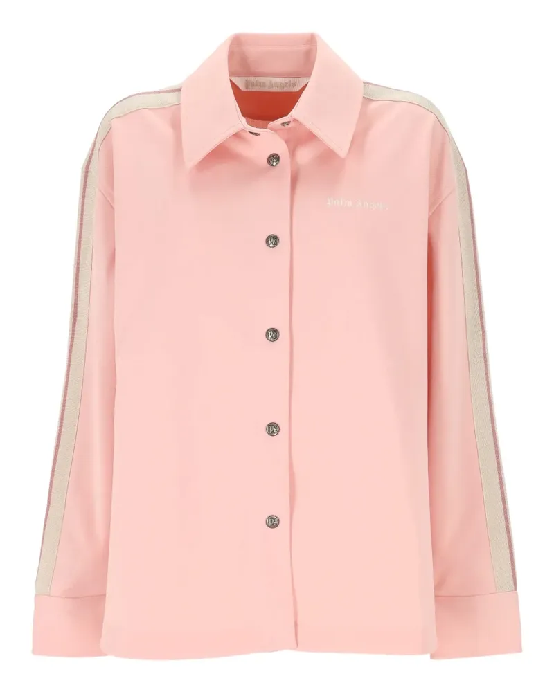 Palm Angels Hemd mit aufgesticktem Streifen - Rosa Rosa