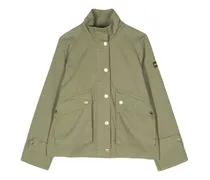 Military-Jacke mit Logo-Patch