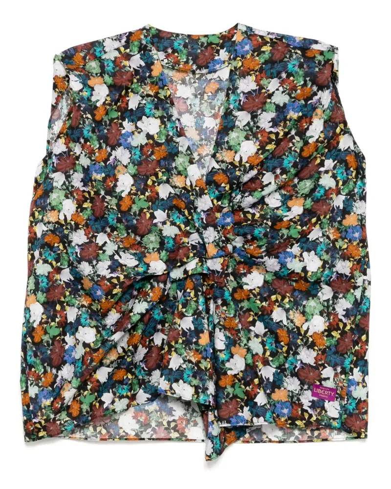 JNBY Blusentop mit Blumen-Print - Schwarz Schwarz