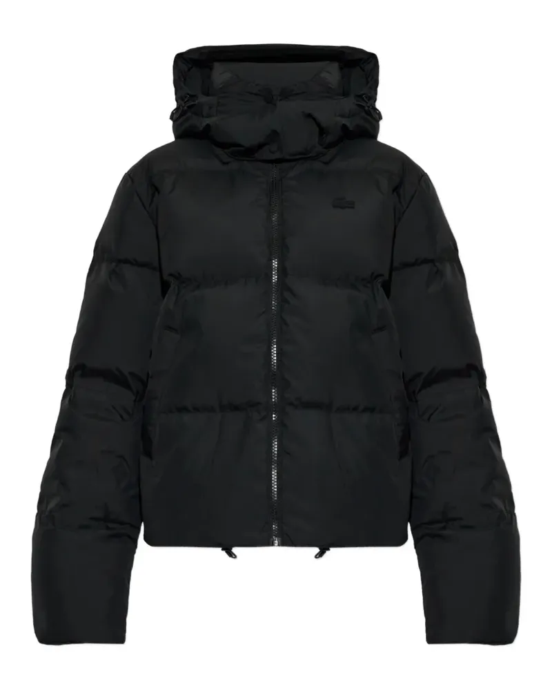 Lacoste waterproof down jacket with hood - Schwarz Schwarz