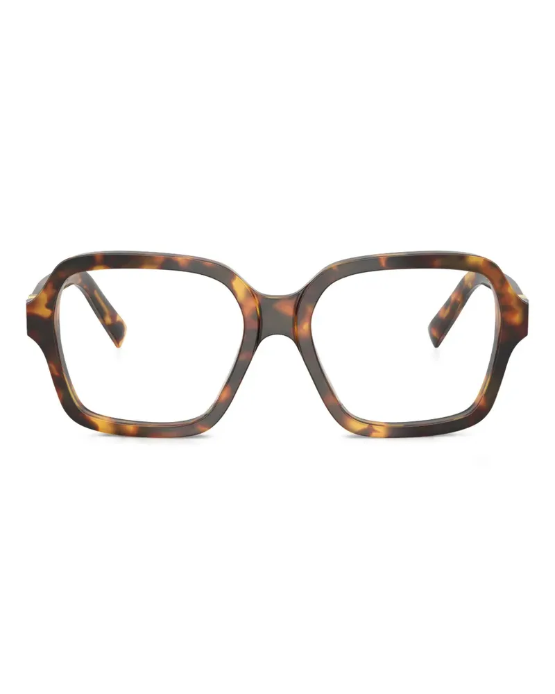 Miu Miu Eckige Brille in Schildpattoptik - Braun Braun