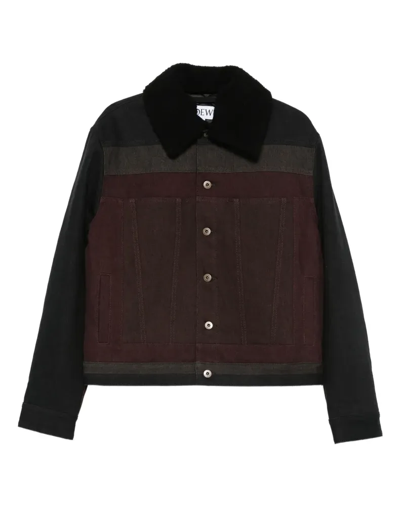 Loewe Jacke mit Kontrasteinsätzen - Schwarz Schwarz