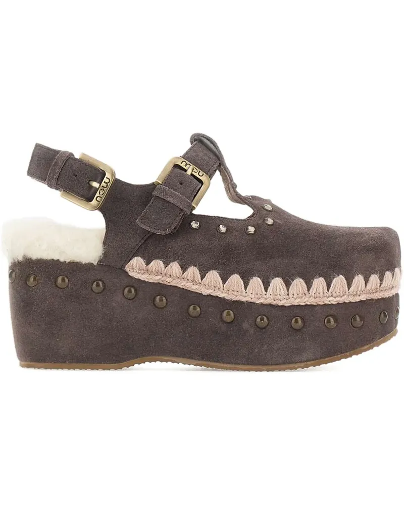 Mou 70mm suede pumps - Braun Braun