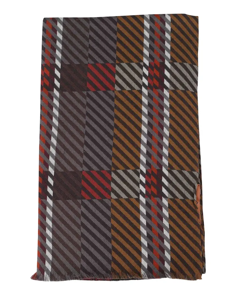 Missoni Karierter Schal mit Fransen - Braun Braun