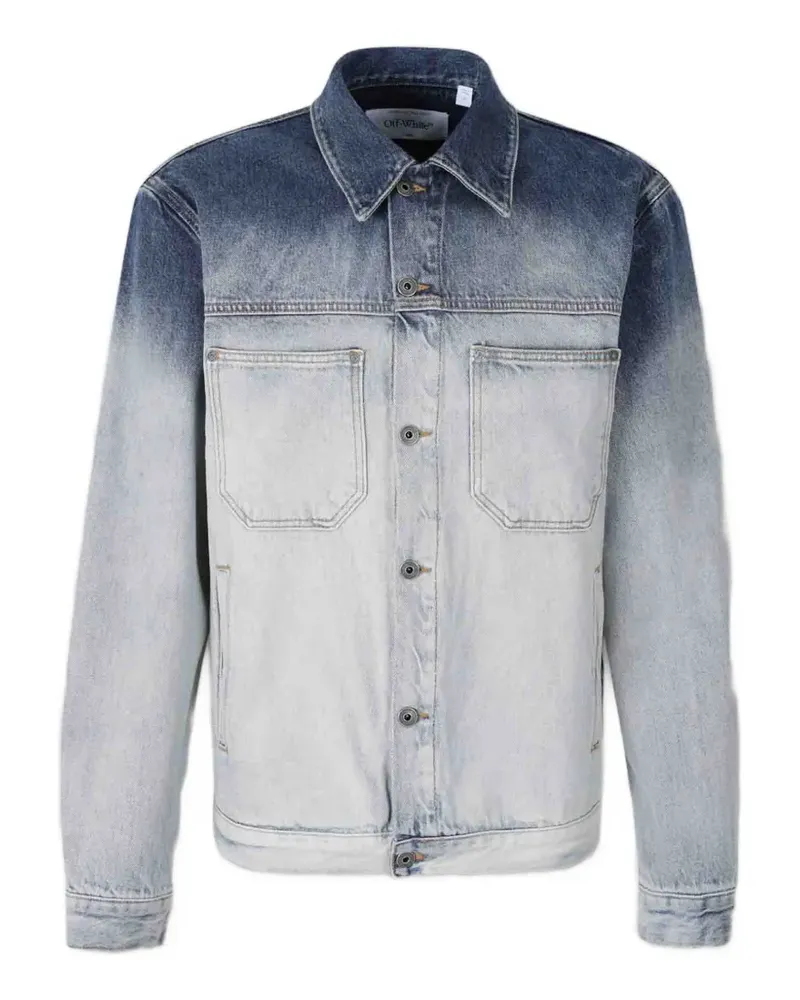 OFF-WHITE Jeansjacke mit Ombré-Effekt - Blau Blau