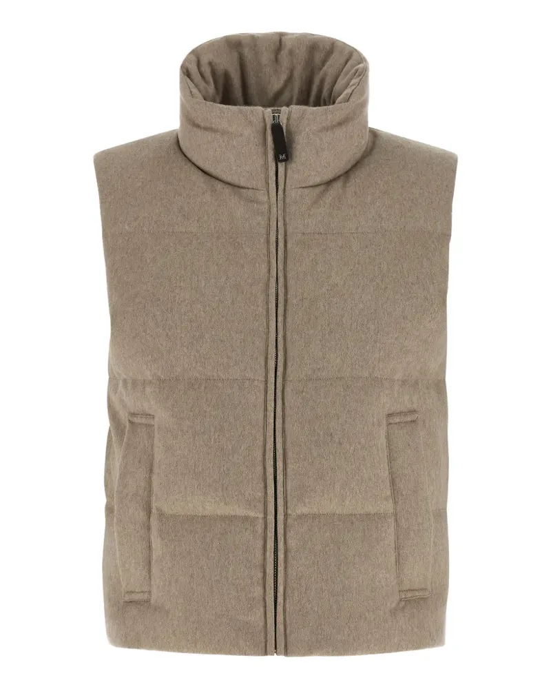 Max Mara Amoroso zip-up gilet - Nude Nude