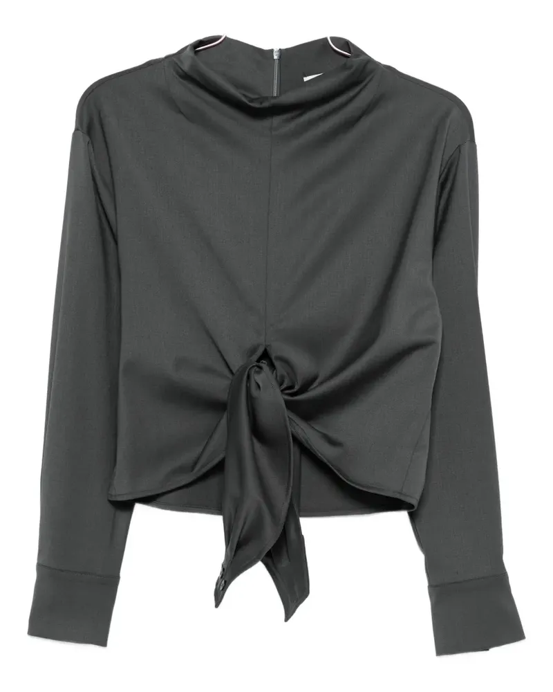 TELA mock-neck top - Grau Grau