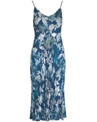 Vince Midikleid mit Blumen-Print Blau