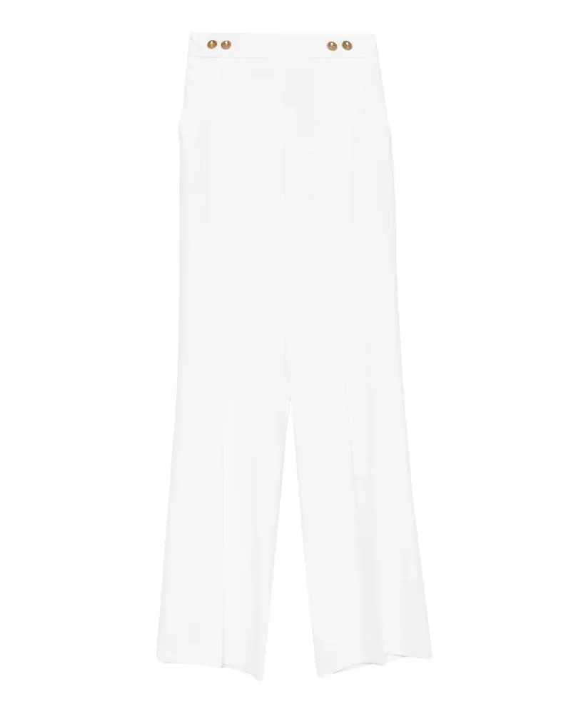 Pinko buttoned straight trousers - Weiß Weiß