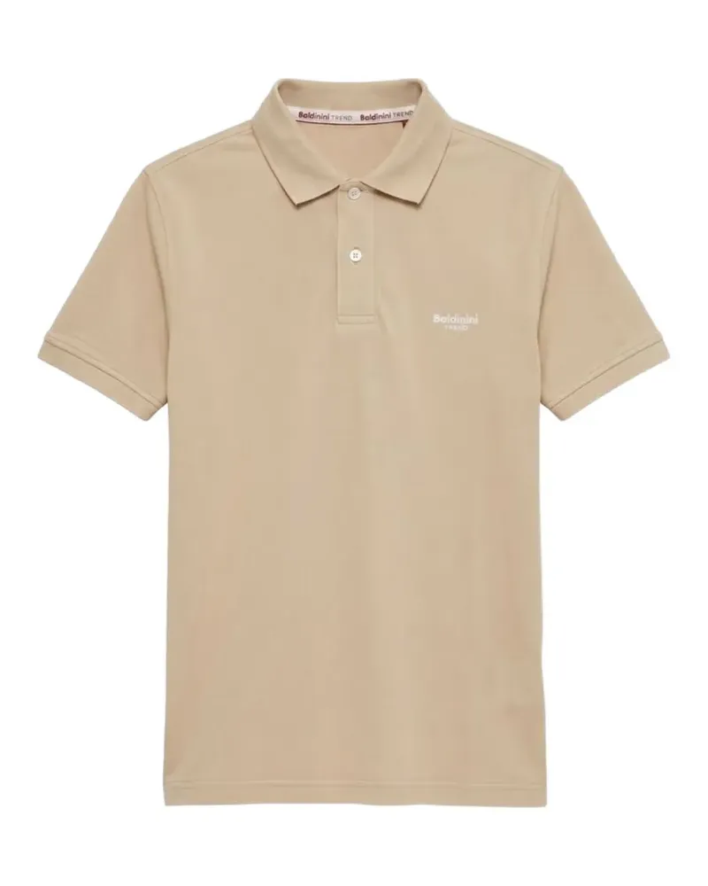 Baldinini logo-print polo shirt - Nude Nude