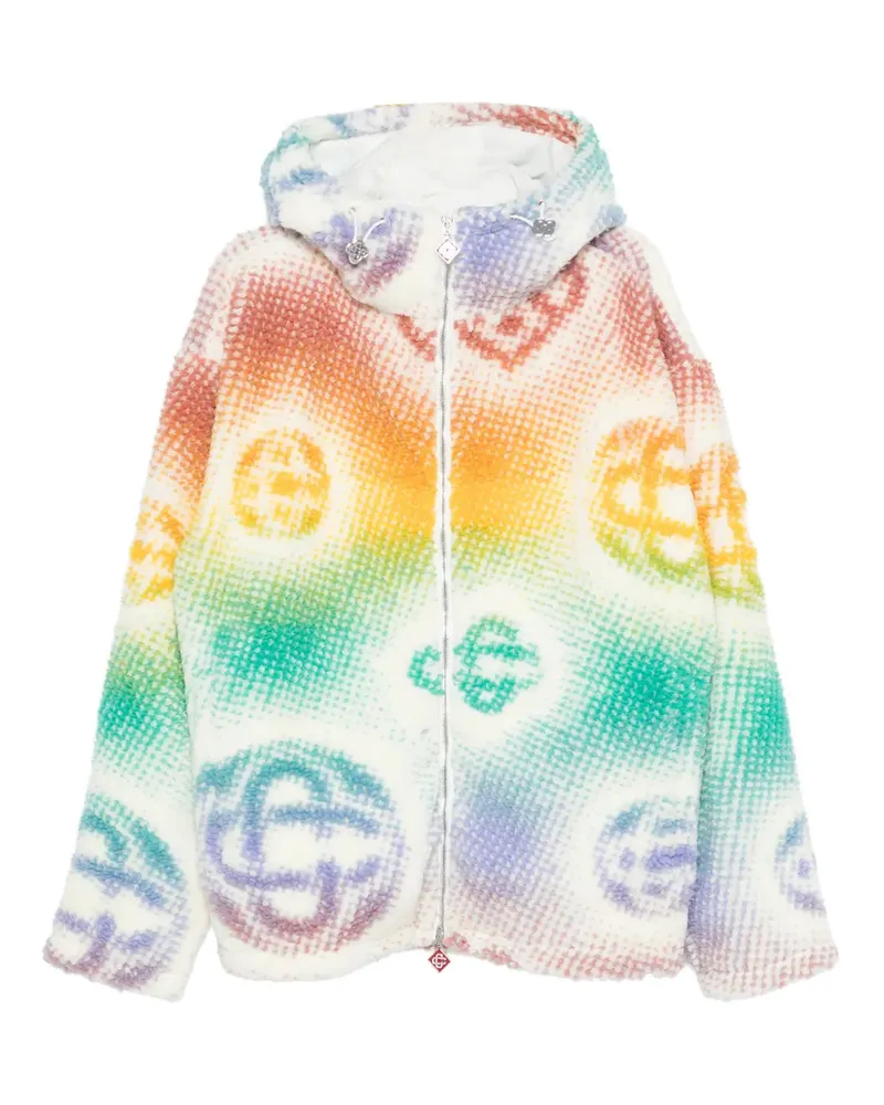 Casablanca Paris monogram hooded jacket - Weiß Weiß