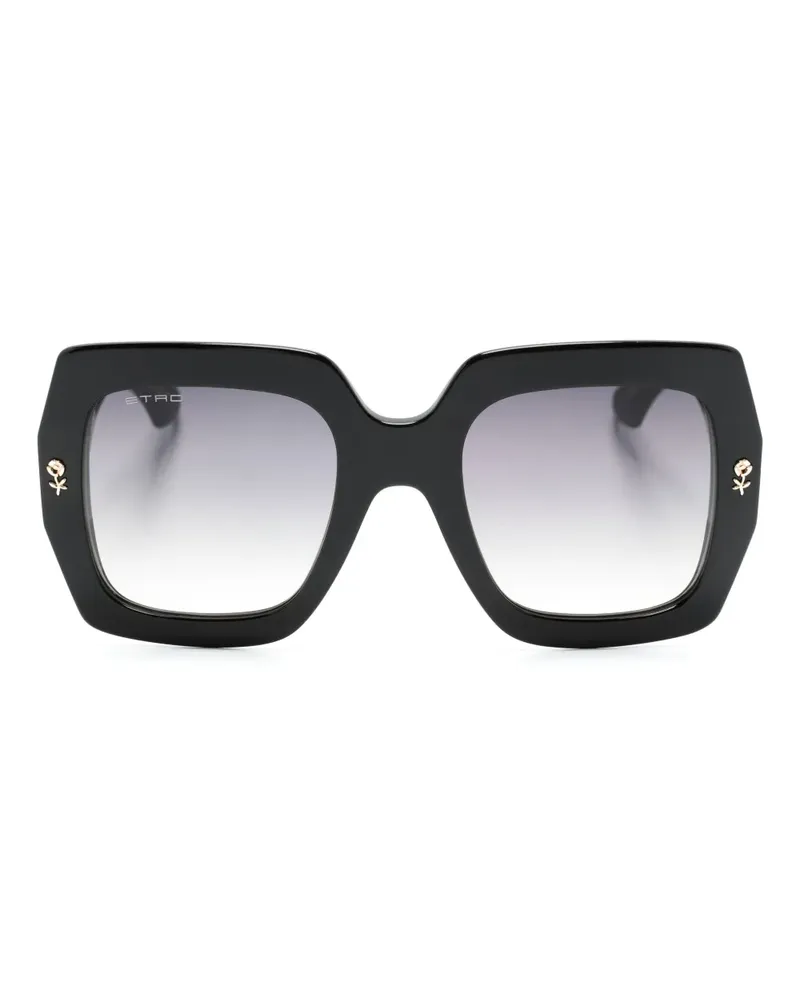 Etro mania Sonnenbrille mit eckigem Gestell - Schwarz Schwarz