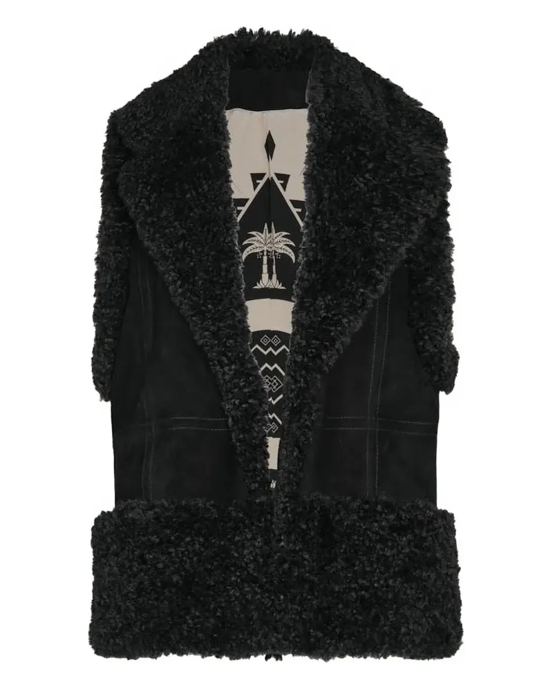 Johanna Ortiz Salty Air Lederweste - Schwarz Schwarz