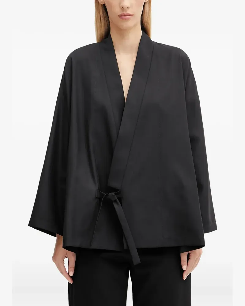 Kenzo Jacke mit Bindegürtel - Schwarz Schwarz
