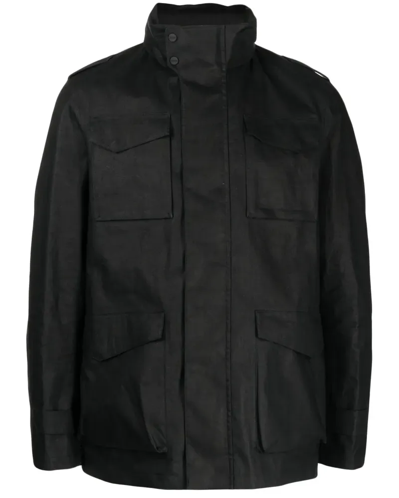 Herno Jacke mit aufgesetzten Taschen - Schwarz Schwarz