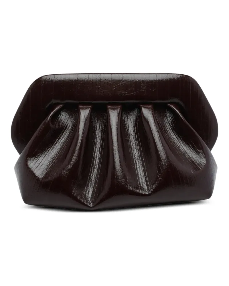 THEMOIRÈ Bios Clutch mit Raffungen - Braun Braun