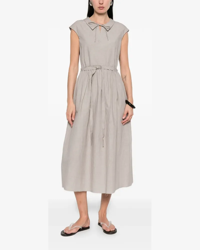 individual sentiments sleeveless midi dress - Grau Grau