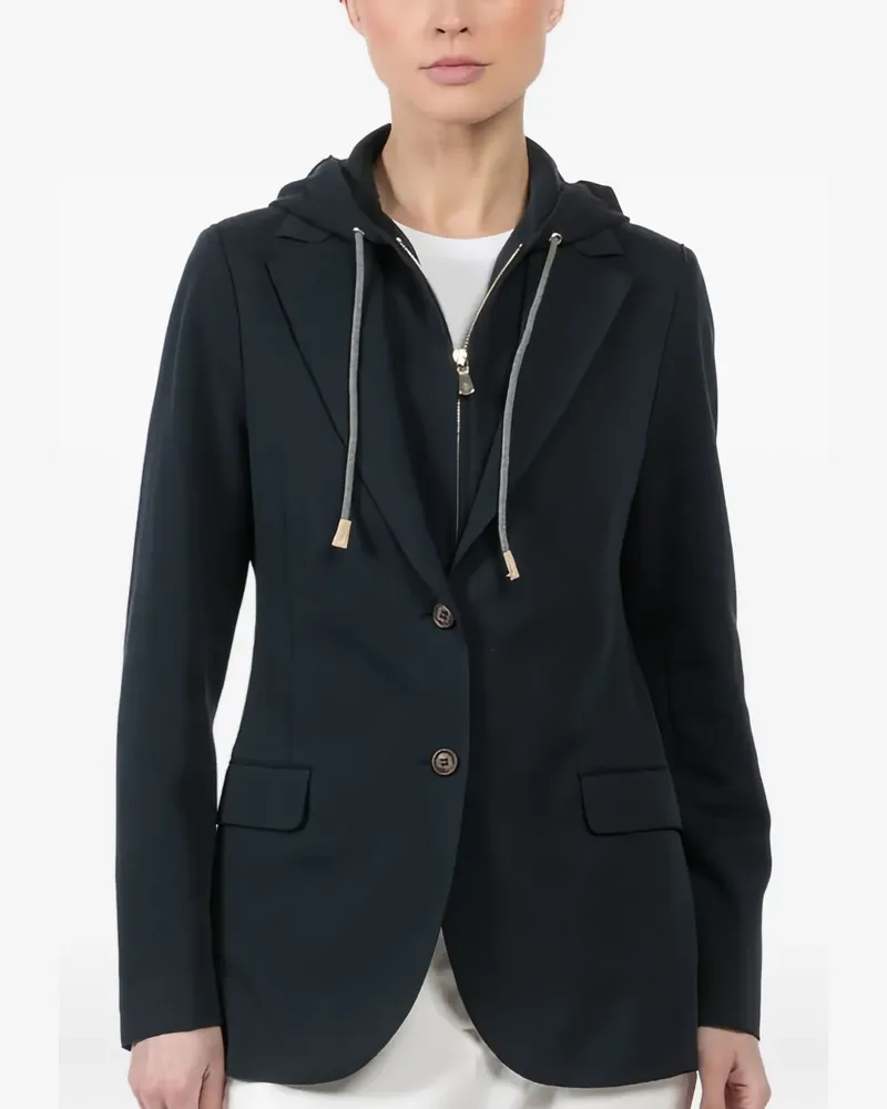 Eleventy detachable-hood jacket - Blau Blau