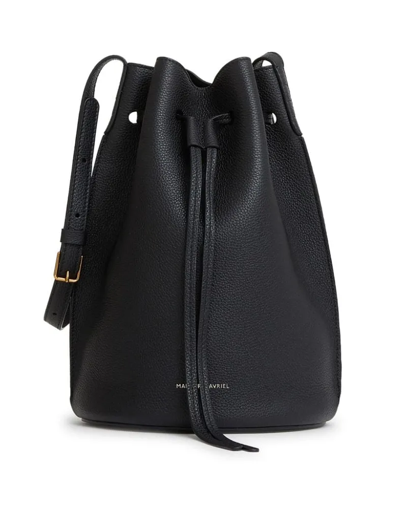 Mansur Gavriel Beuteltasche mit Print Schwarz