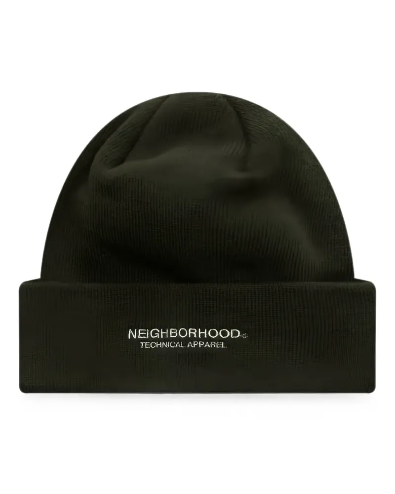 Neighborhood Beanie mit Logo-Stickerei - Grün Grün
