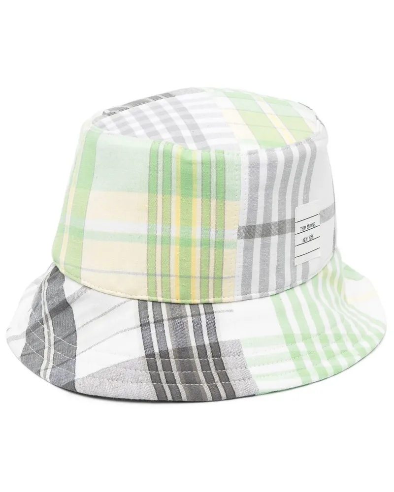 Thom Browne Karierter Fischerhut - Grau Grau