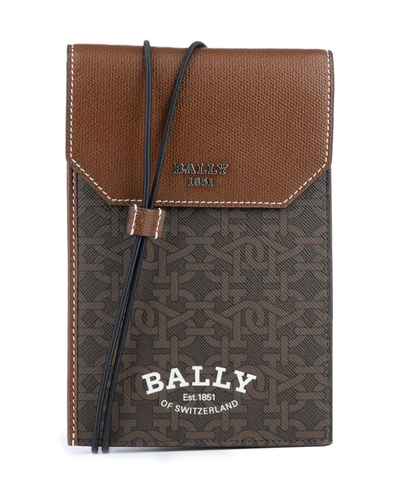 Bally Portemonnaie mit Trageriemen - Braun Braun