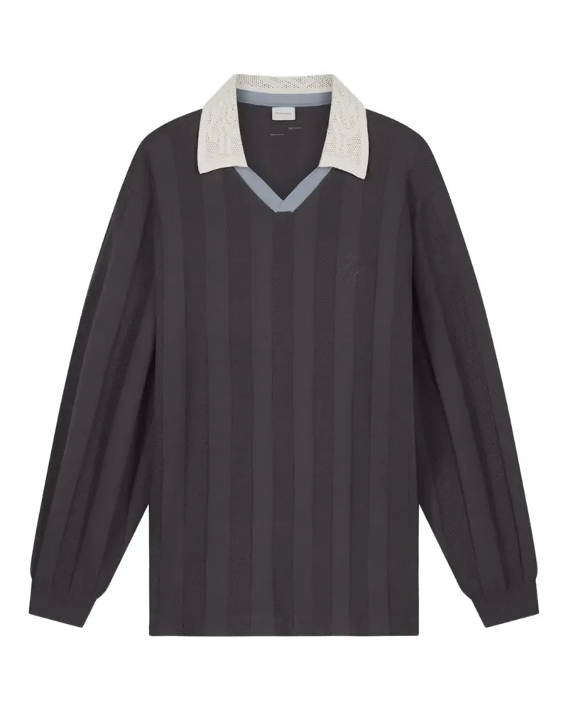 Filling Pieces knitted vertical-stripe sweater - Grau Grau