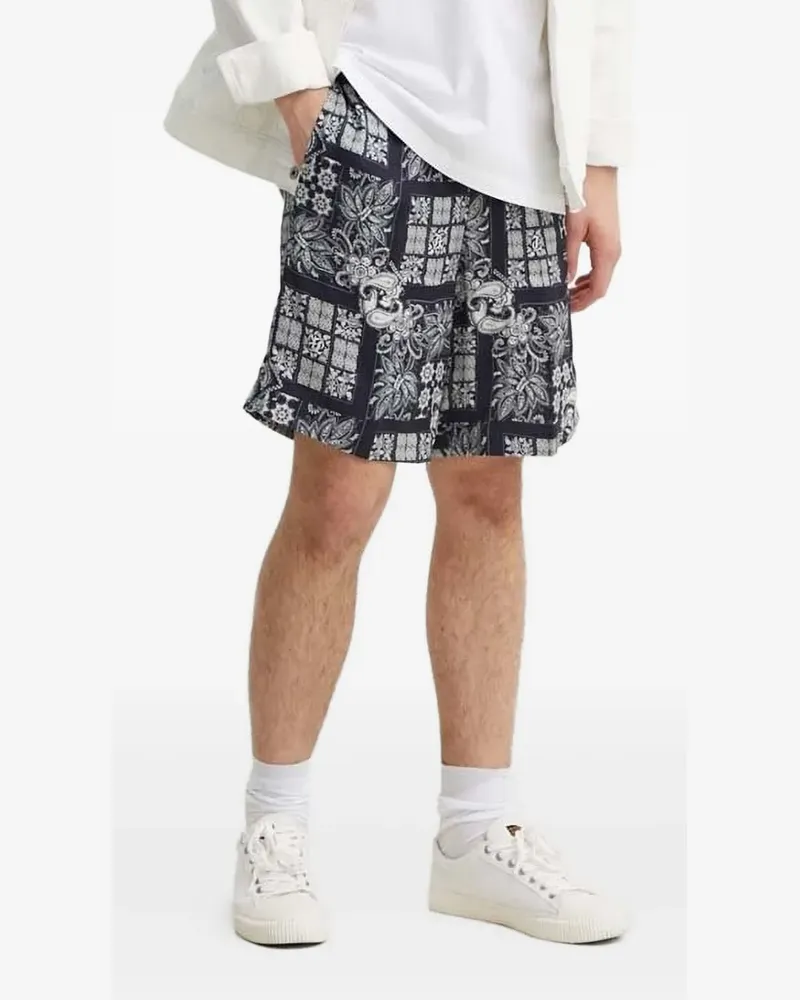 The Kooples Shorts mit Paisleymuster - Blau Blau