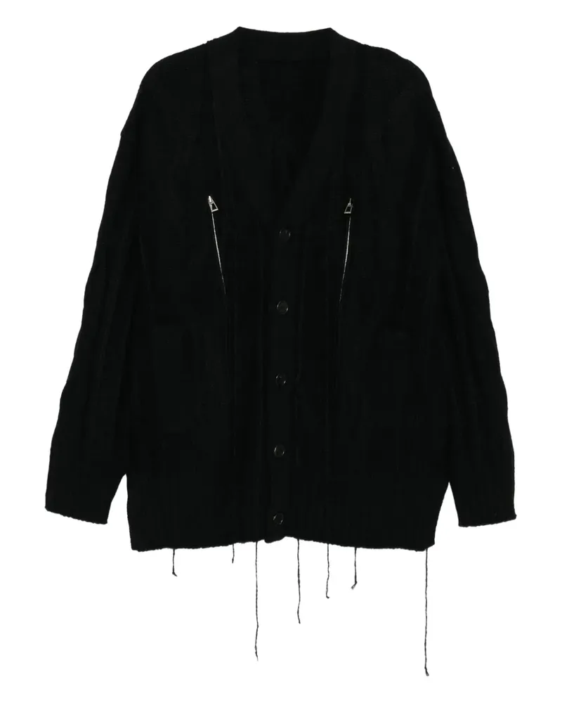 SONGZIO Geknöpfter Cardigan - Schwarz Schwarz