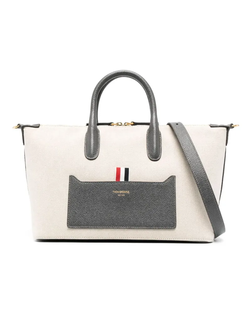 Thom Browne Aktentasche mit Ripsband-Schlaufe - Nude Nude