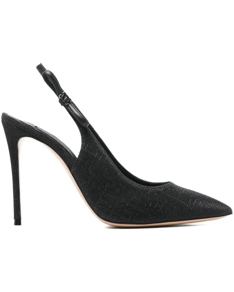 Casadei 100mm slingback pumps - Schwarz Schwarz