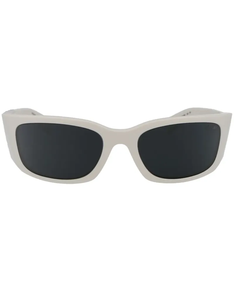 Prada 0PRA19S Sonnenbrille mit eckigem Gestell - Weiß Weiß