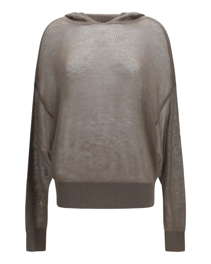 Rick Owens hooded knitwear - Braun Braun