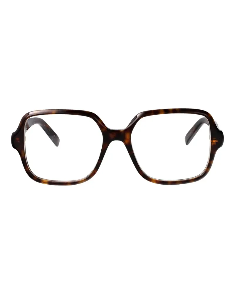 Givenchy Brille mit eckigem Gestell - Braun Braun