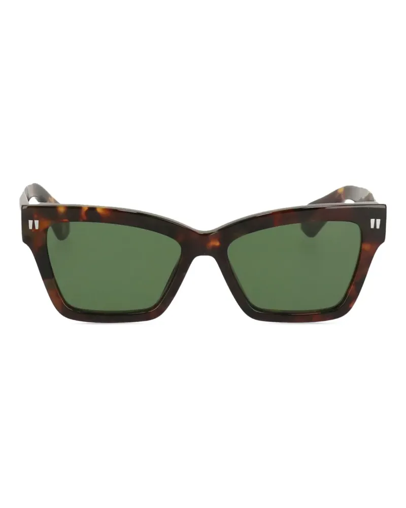 OFF-WHITE Sonnenbrille in Schildpattoptik - Braun Braun