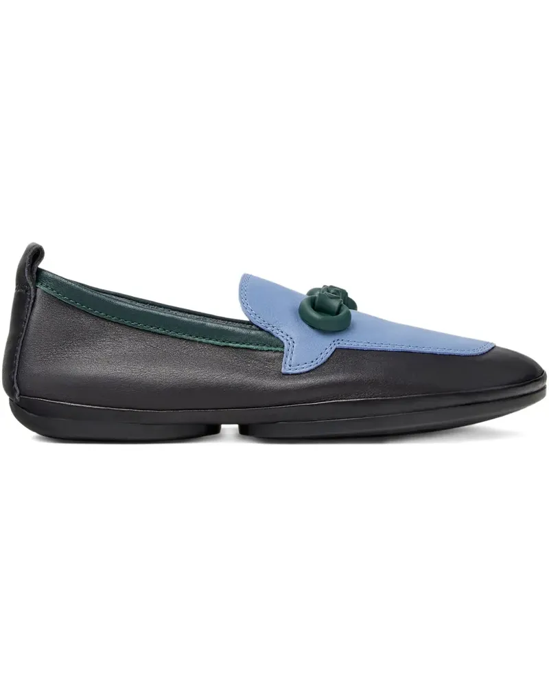 Camper Zweifarbige Loafer - Schwarz Schwarz