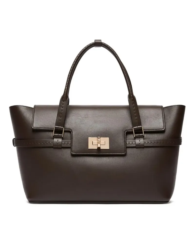 Max Mara Margaux Soft Handtasche aus glattem Leder - Braun Braun