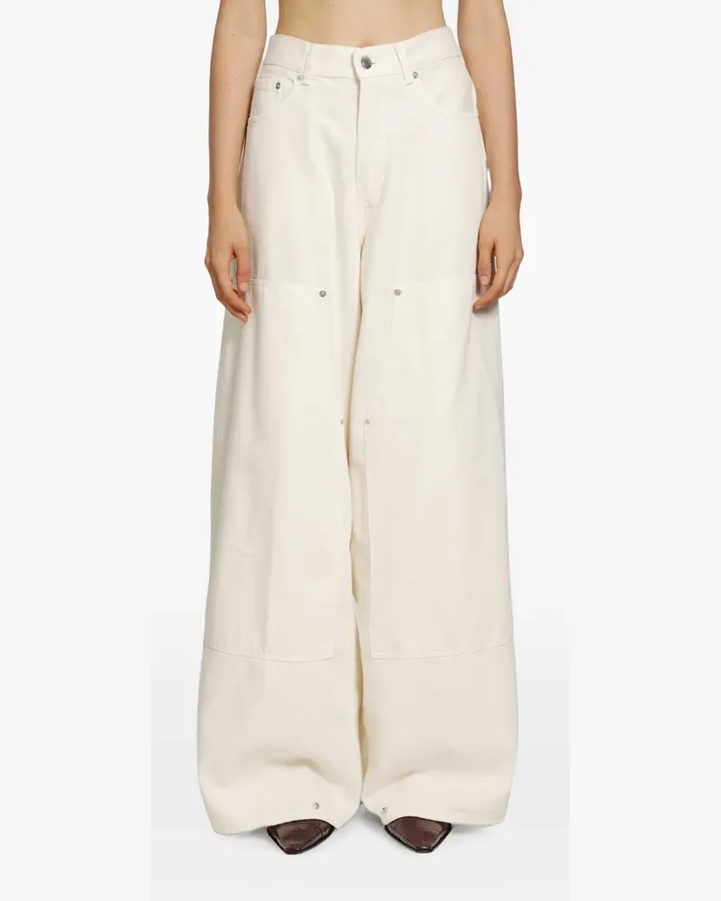 Haikure Legacy Wide-Leg-Jeans - Nude Nude