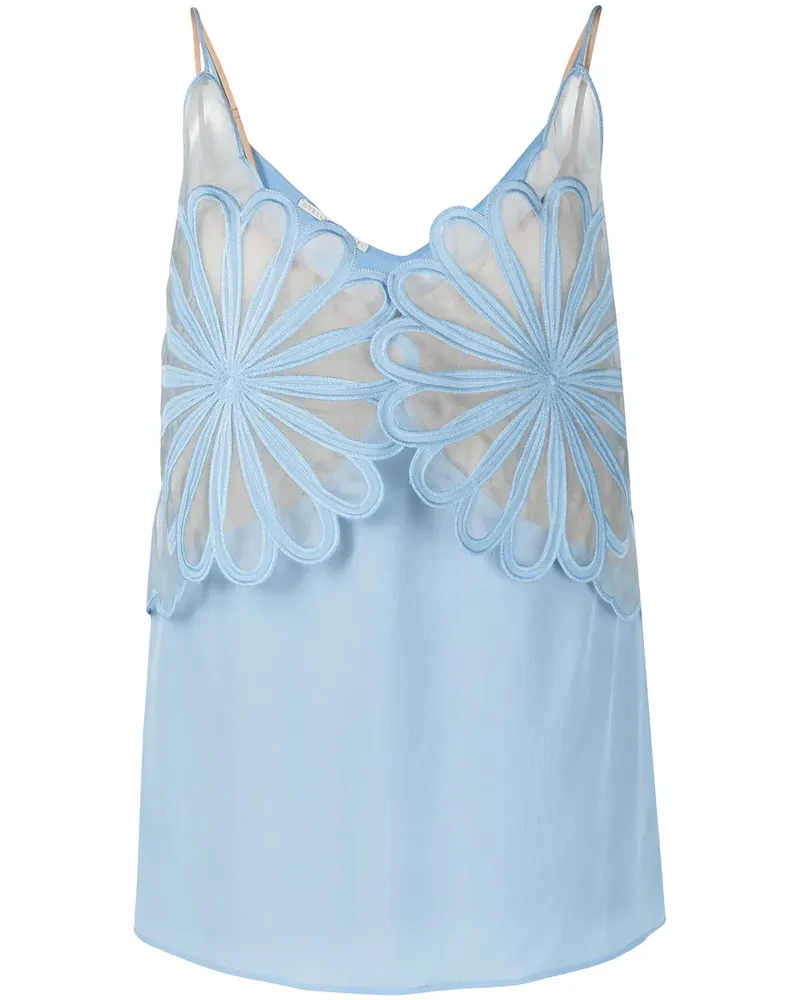 Stella McCartney Top im Layering-Look - Blau Blau