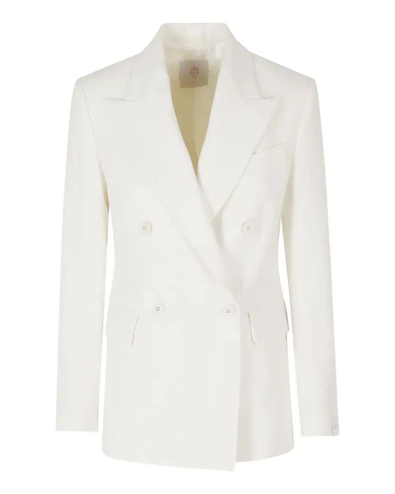 Eleventy double-breasted blazer - Weiß Weiß