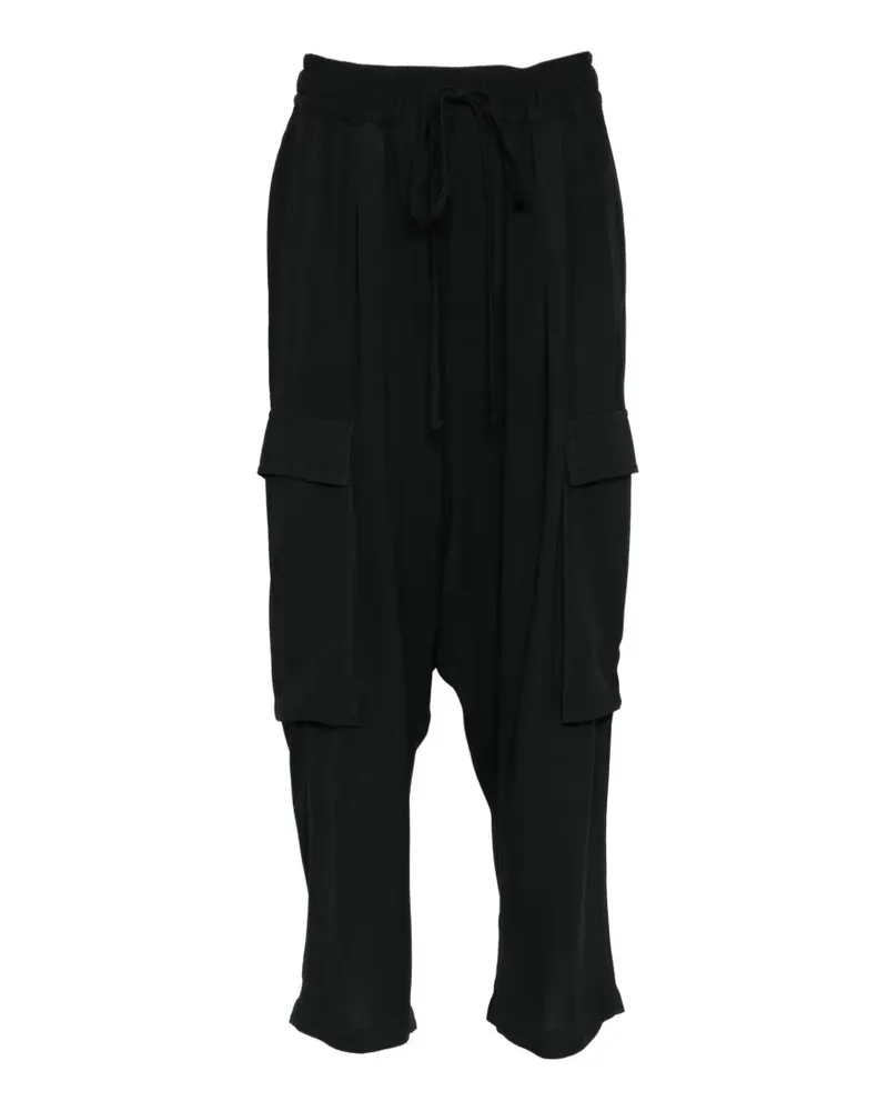 THOM KROM Cropped-Hose mit aufgesetzten Taschen - Schwarz Schwarz