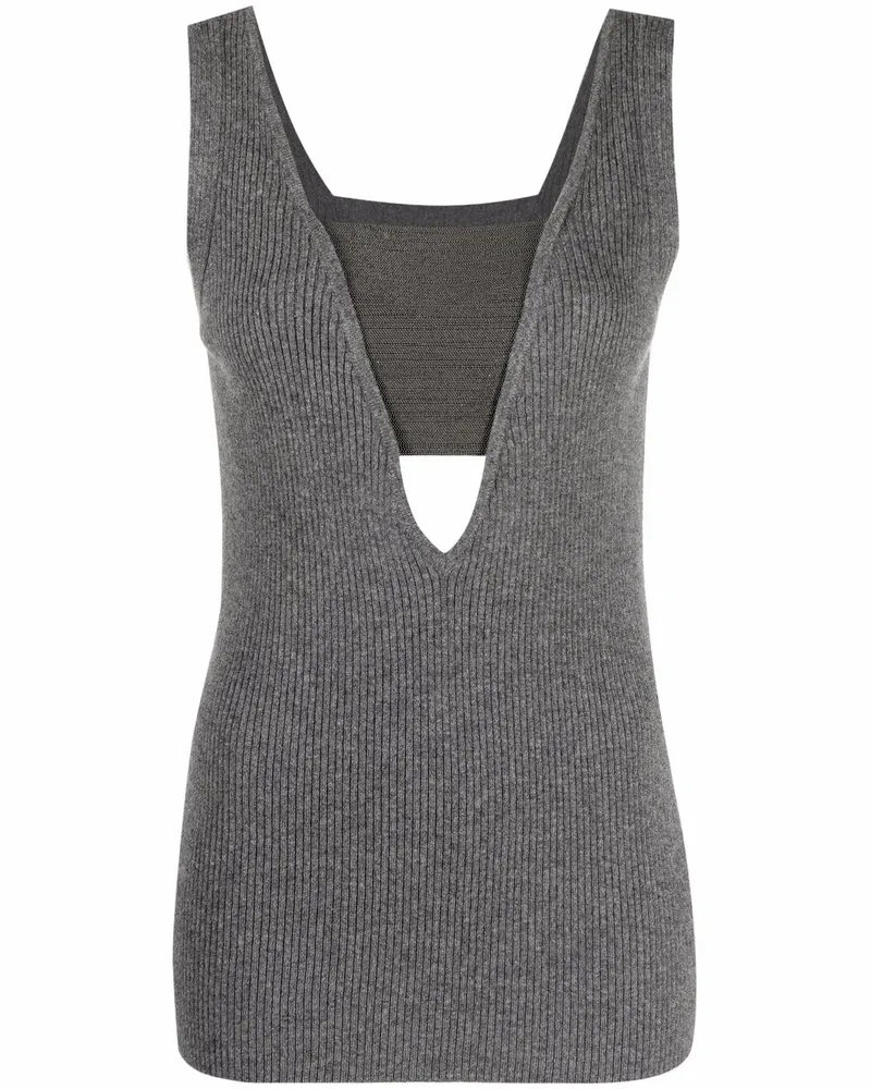 Brunello Cucinelli Pullunder aus Kaschmir - Grau Grau