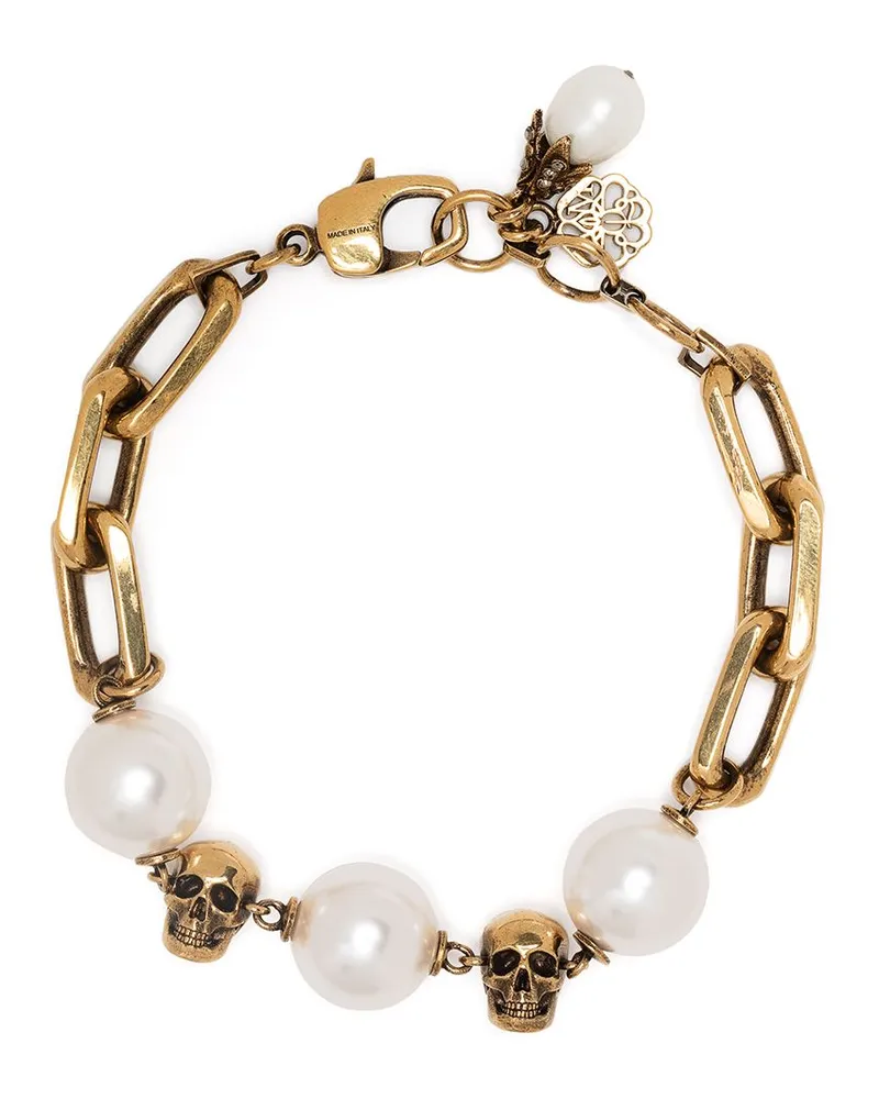 Alexander McQueen Armband mit Perlen - Gold Gold