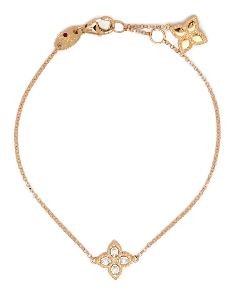 Roberto Coin 18K rose gold Princess Flower diamond and ruby bracelet - Rosa Rosa