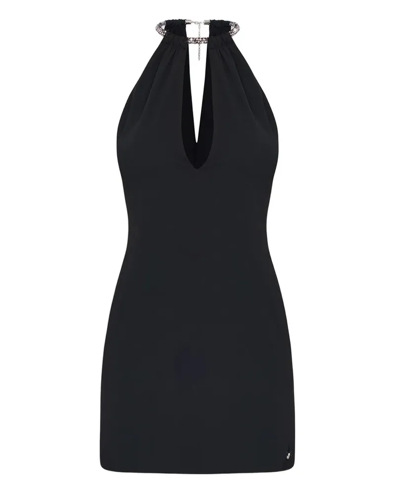 Amiri rhinestone-embellished mini dress - Schwarz Schwarz