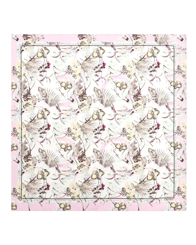 Genny Schal mit abstraktem Muster - Rosa Rosa