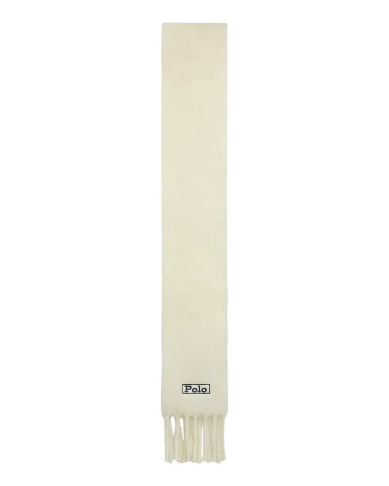 Ralph Lauren Schal mit Logo-Stickerei - Weiß Weiß